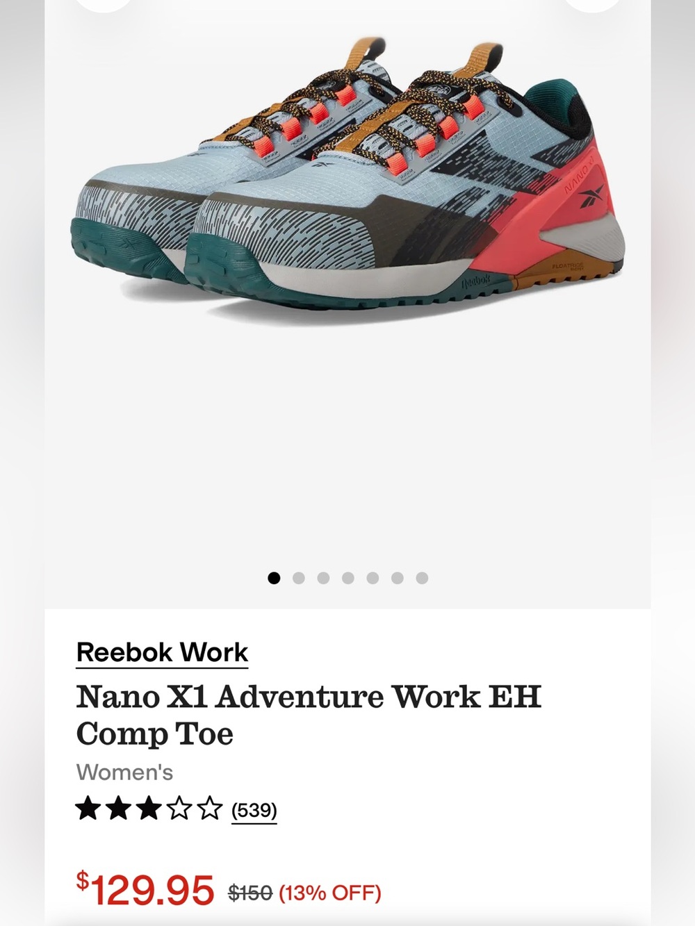 Reebok Work Comp Toe Shoes